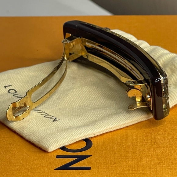 Louis Vuitton Inclusion Gold Tone Hair Clip - Picture 6 of 9